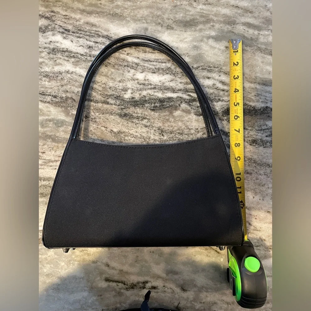 90s Inspired Black Shoulder Bag